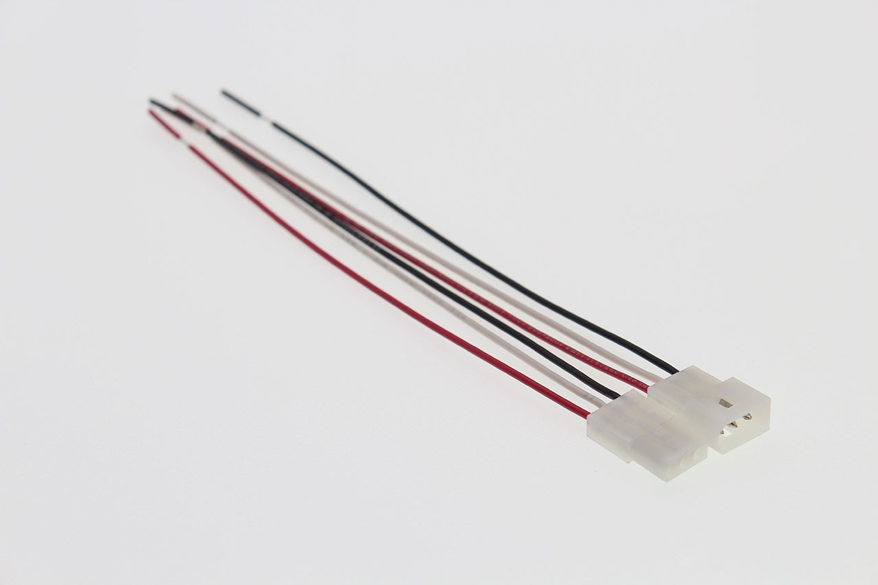 Pre-Assembled Connector Set .062 Molex 3 Circuit 250 Volt 3A 22 AWG UL1569 Wire 6"