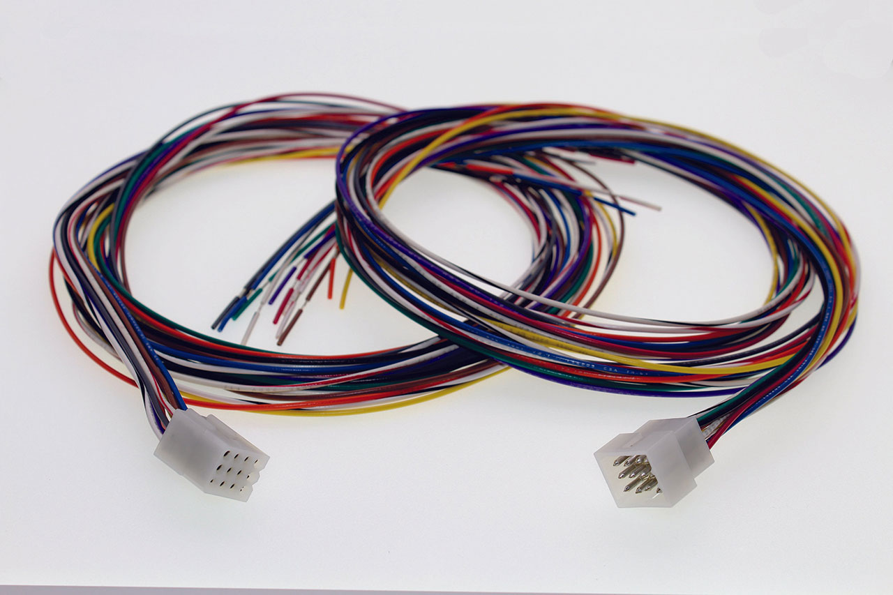Pre-Assembled Connector Set .062 Molex 12 Circuit 250 Volt 3A 22 AWG U1569 Wire 48"
