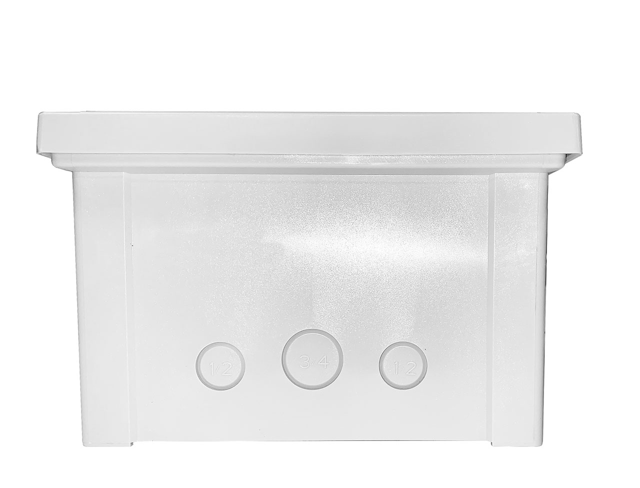 ARCA JIC 10 x 8 x 5 with Knockouts Hinged Flat Opaque Screw Cover