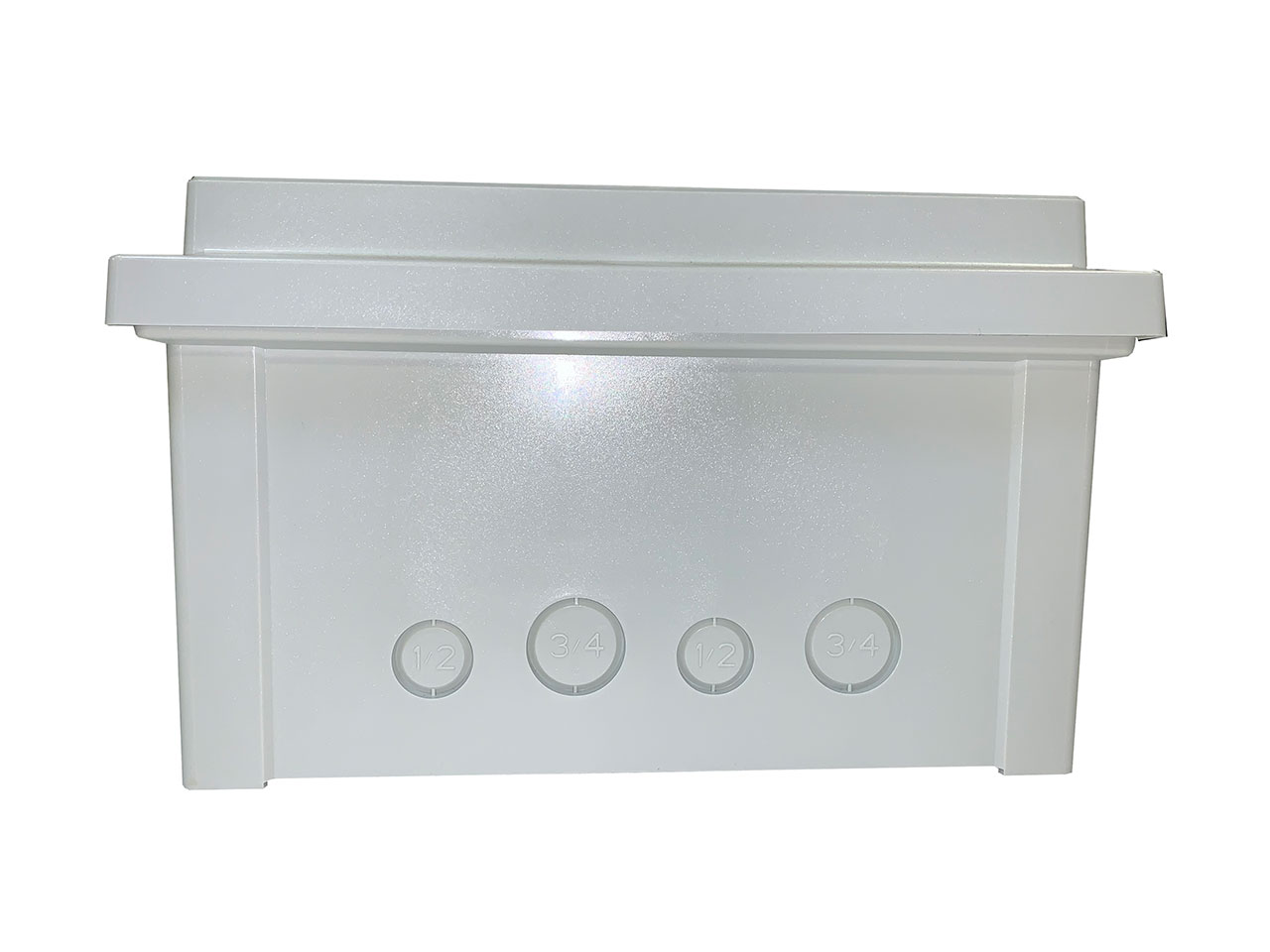 ARCA JIC 12x10x6 with Knockouts Hinged Opaque Cover Twist Stainless Steel Latch Padlockable