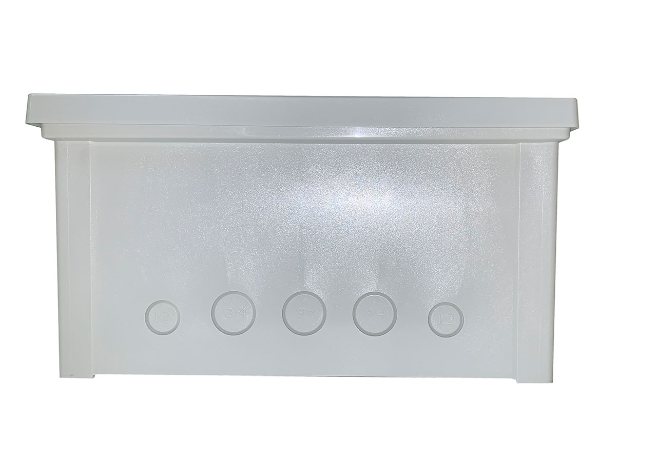 ARCA JIC 14 x 12 x 6 with Knockouts Hinged Flat Opaque Screw Cover