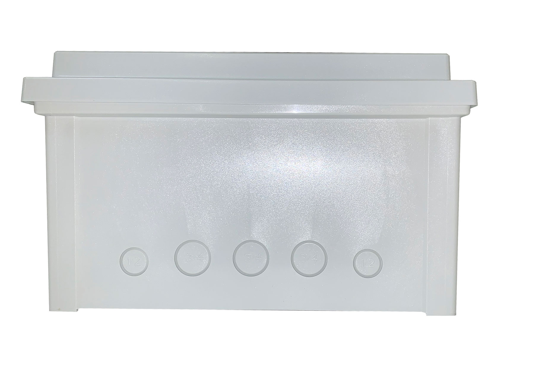 ARCA JIC 14 x 12 x 7 with Knockouts Hinged Opaque Cover Plastic Latch