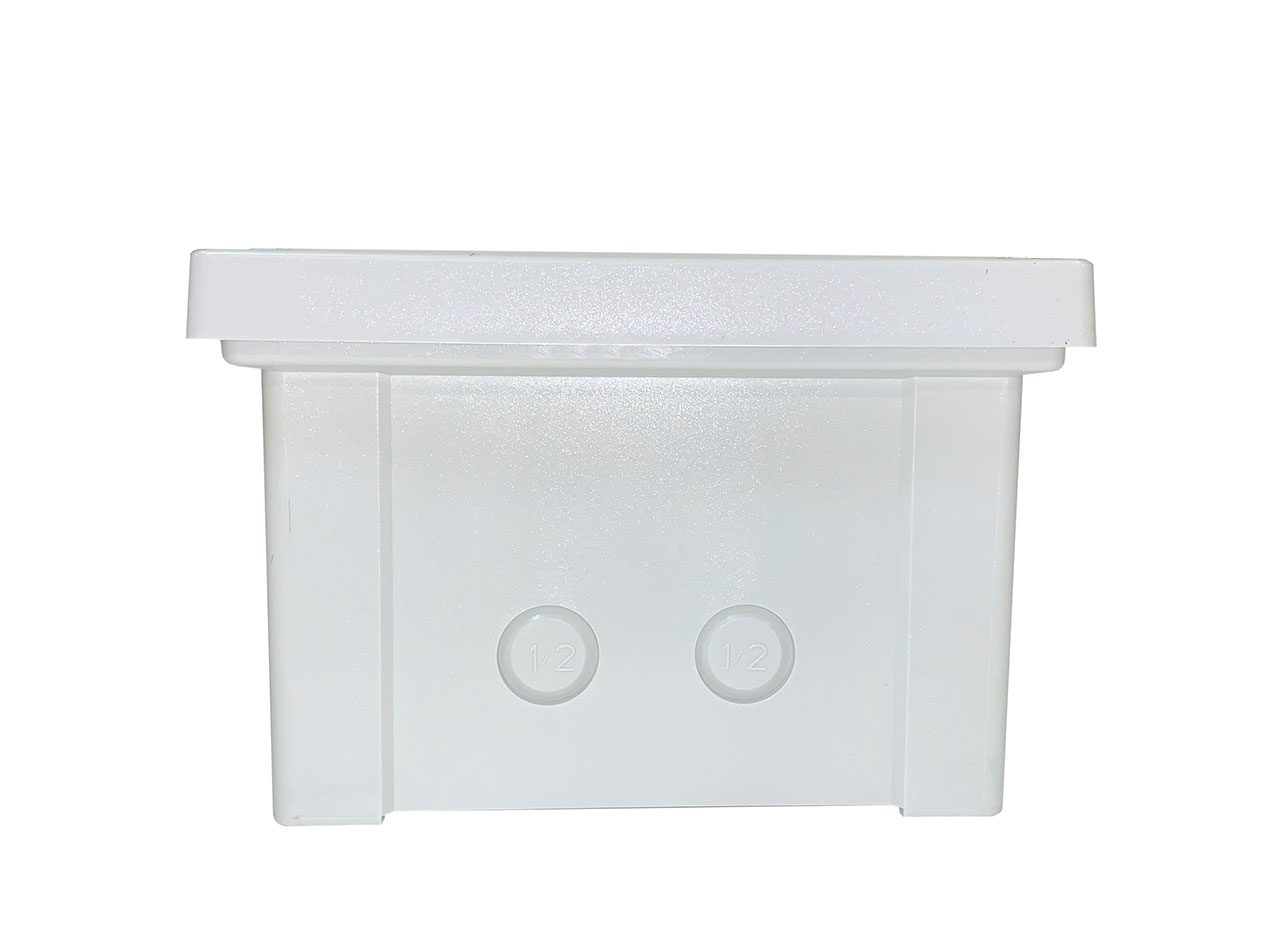 ARCA JIC 8 x 6 x 4 with Knockouts Hinged Flat Opaque Cover Stainless Steel Latch