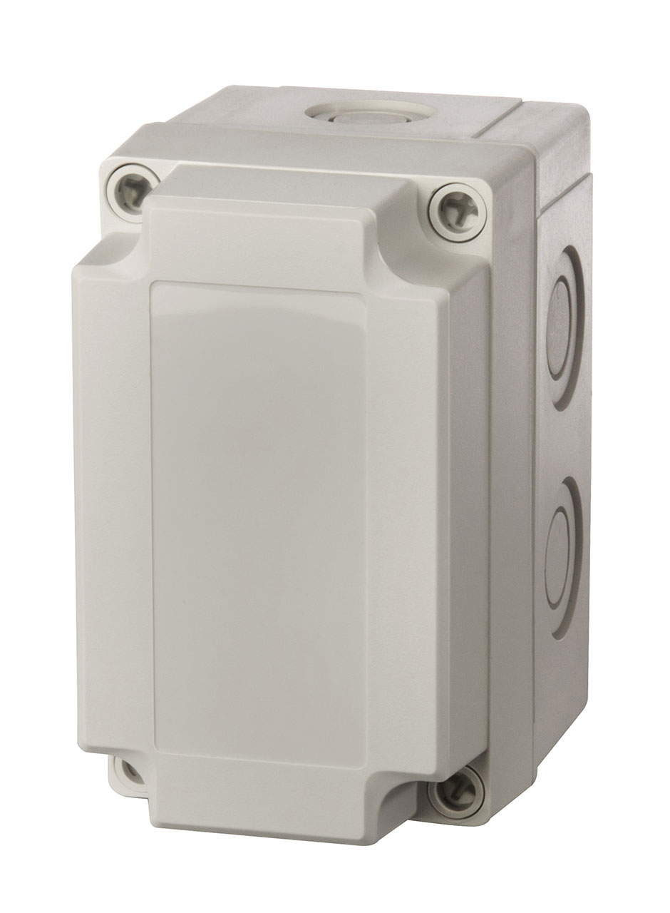 MNX Series Enclosure Polycarbonate with Knockouts 5.1"x3.1"x3.9" Opaque Cover UL