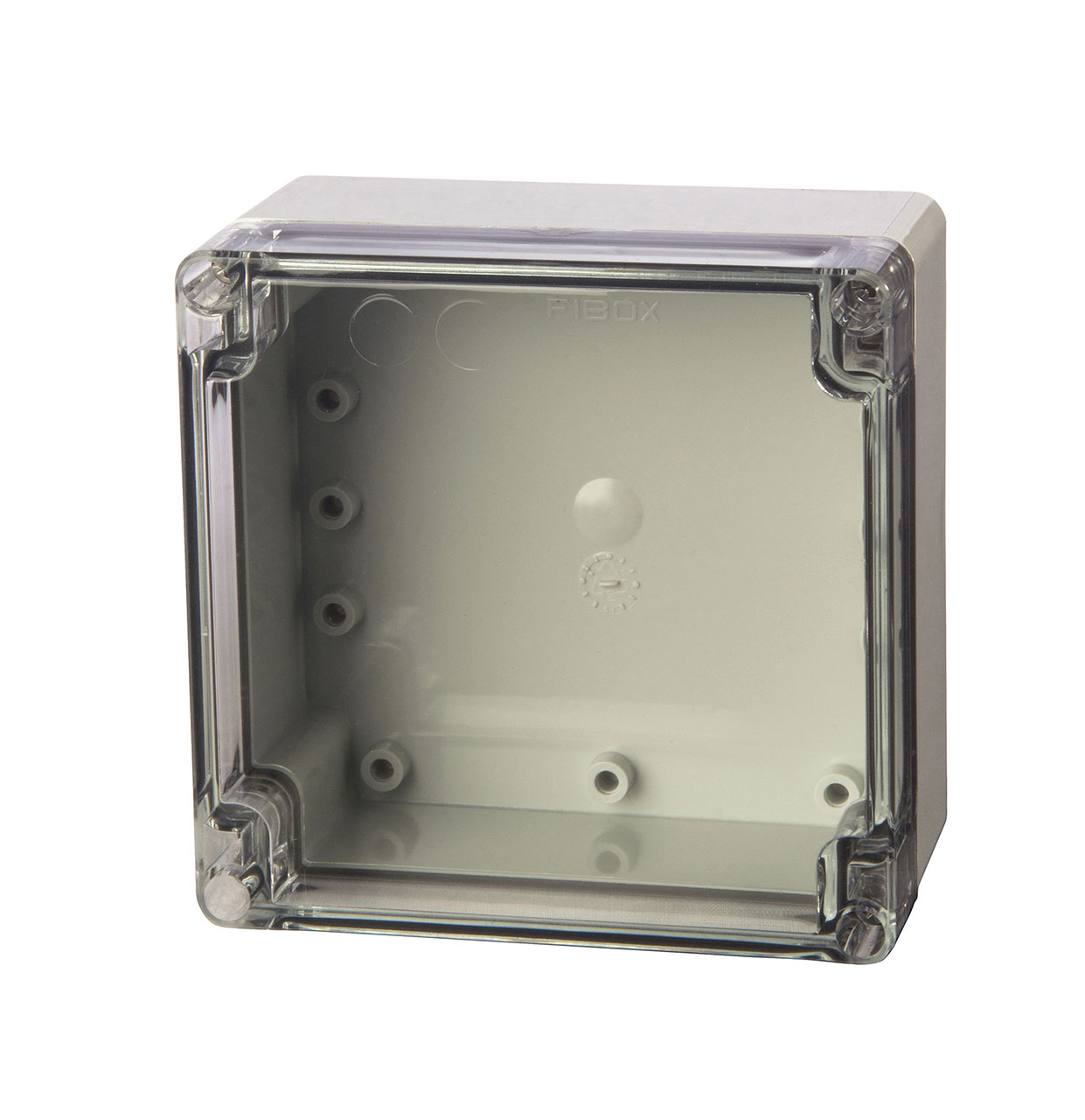 EURONORD Series Enclosure Polycarbonate with Clear Cover 4.72 x 4.8 x 3.74" UL Listed