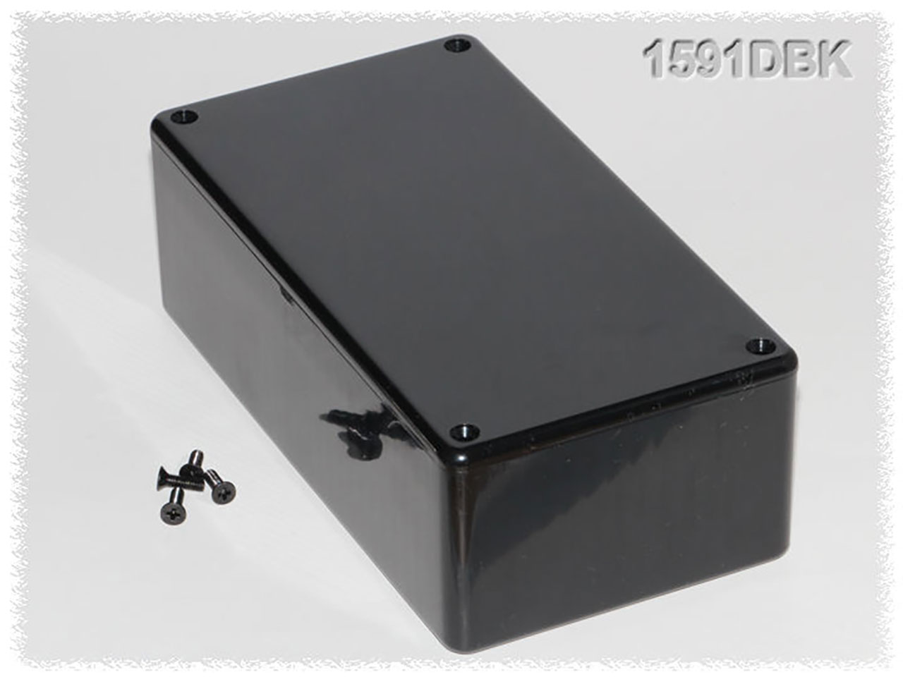ABS Enclosure (L x W x H) 150 x 80 x 50 mm black (RAL 9005) IP54 1591DBK