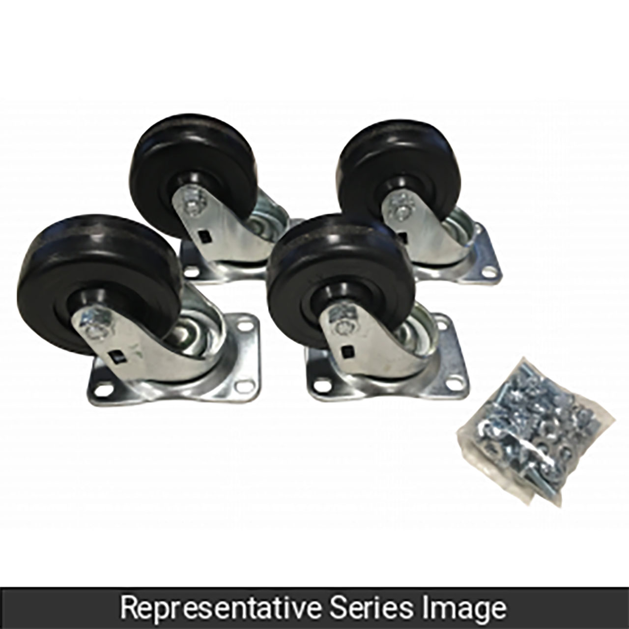 4 Casters 1050 lb max. 4 Pack Casters 1050LBS