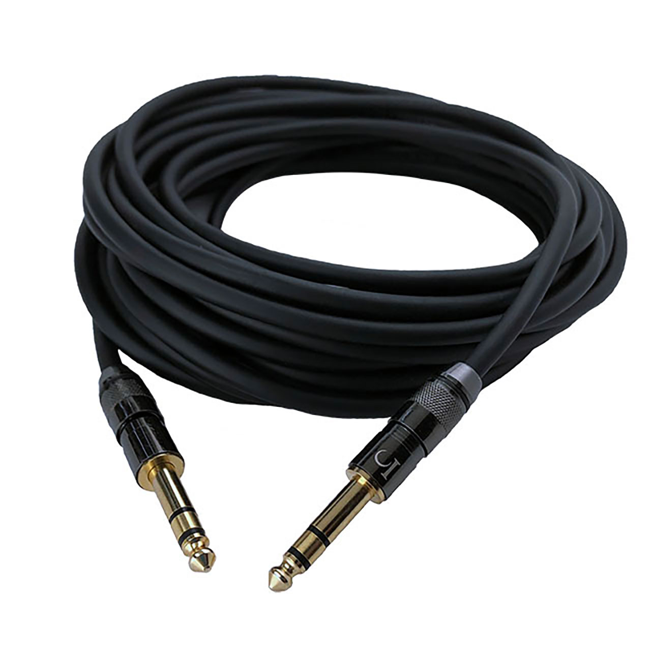 3 Foot Balanced Patch Cable 1/4" TRS to 1/4" TRS BK-Series Connectors