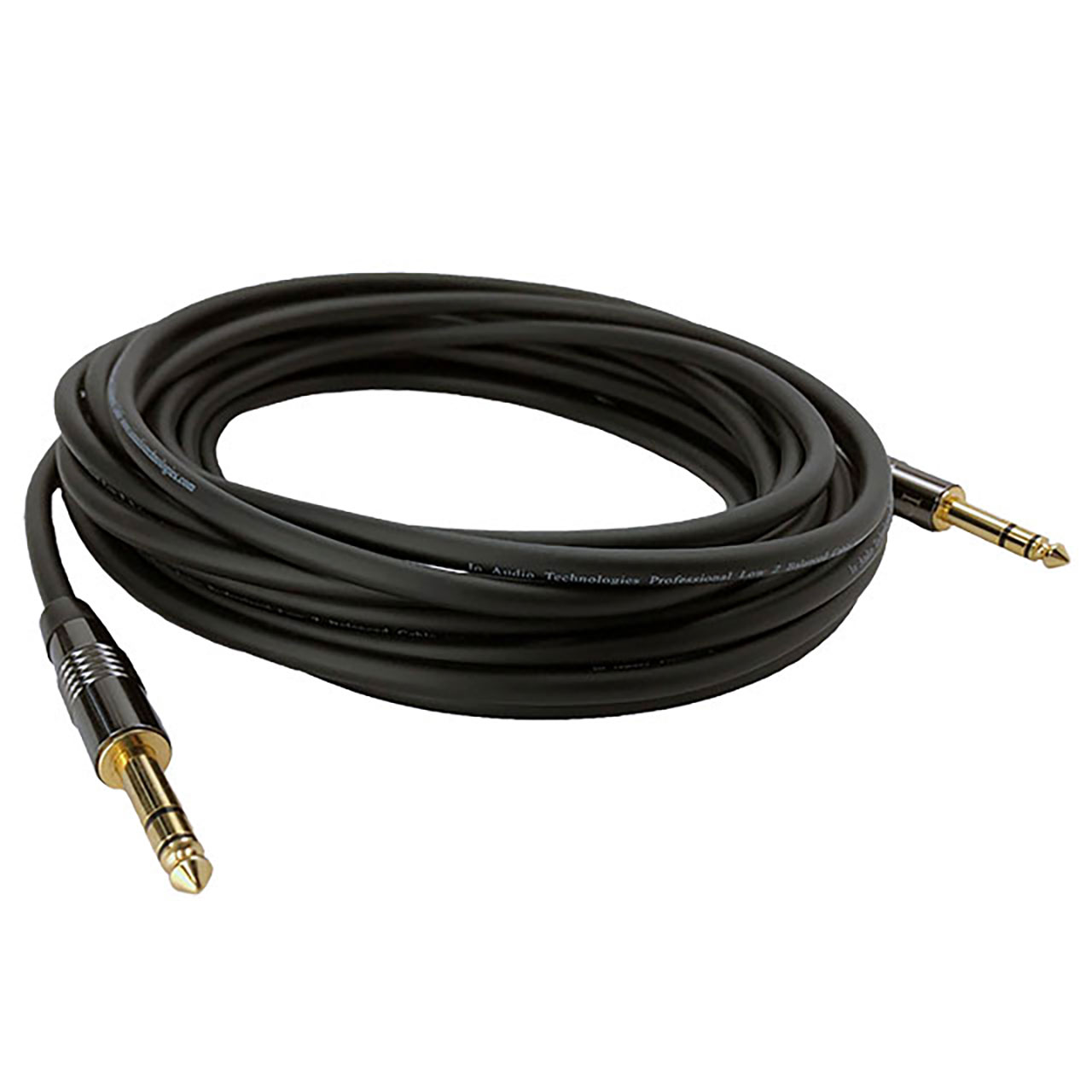 10 Foot Balanced Patch Cable 1/4" TRS to 1/4" TRS CH-Series Connectors