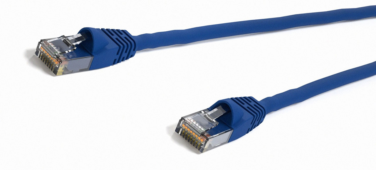 CAT6 Snagless Ethernet Patch Cable UTP Blue 1 Foot
