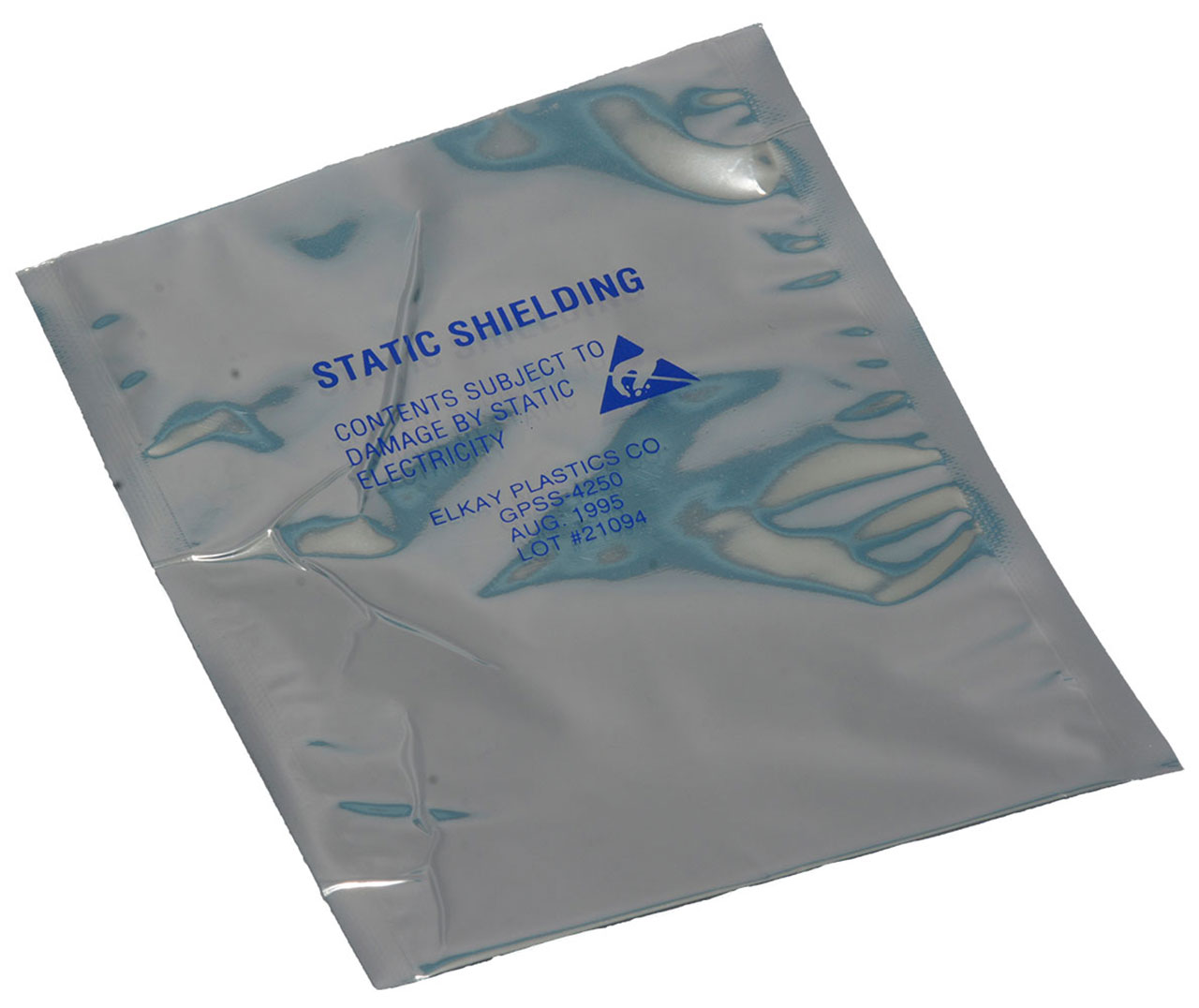 8x24" 6 MIL ANTI-STATIC BAG,ESD WARNING,GRAY