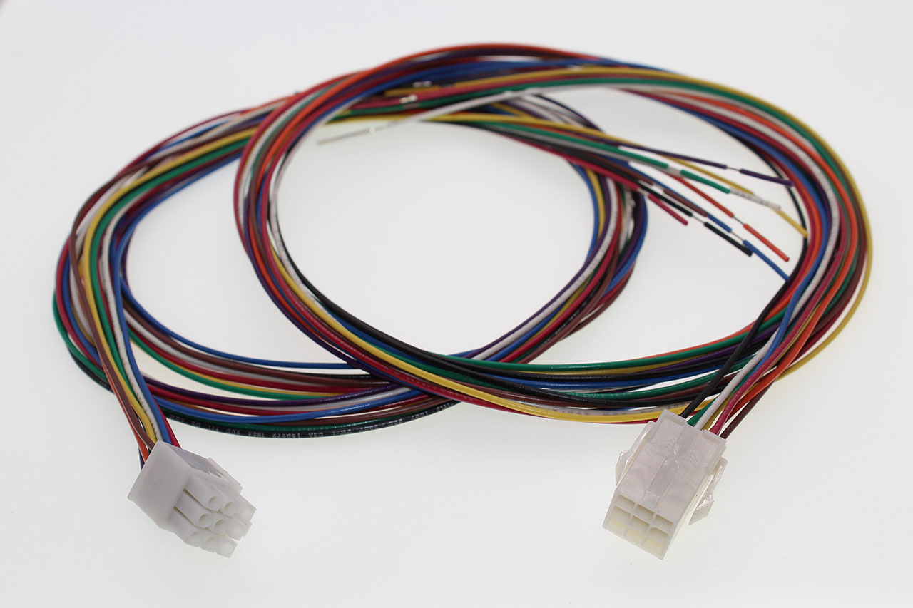 Pre-Assembled Connector Set Tyco Mini-Universal M-N-L 9 Circuit 300 Volt 4A 22 AWG UL1569 Wire 48"