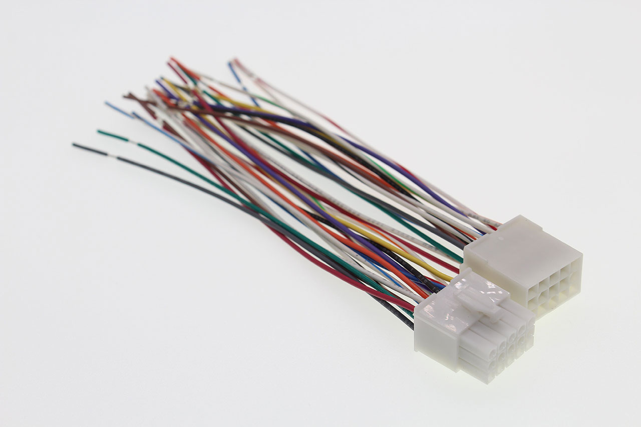 Pre-Assembled Connector Set Tyco Mini-Universal M-N-L 15 Circuit 300 Volt 3.5A 22 AWG UL1569 Wire 6"