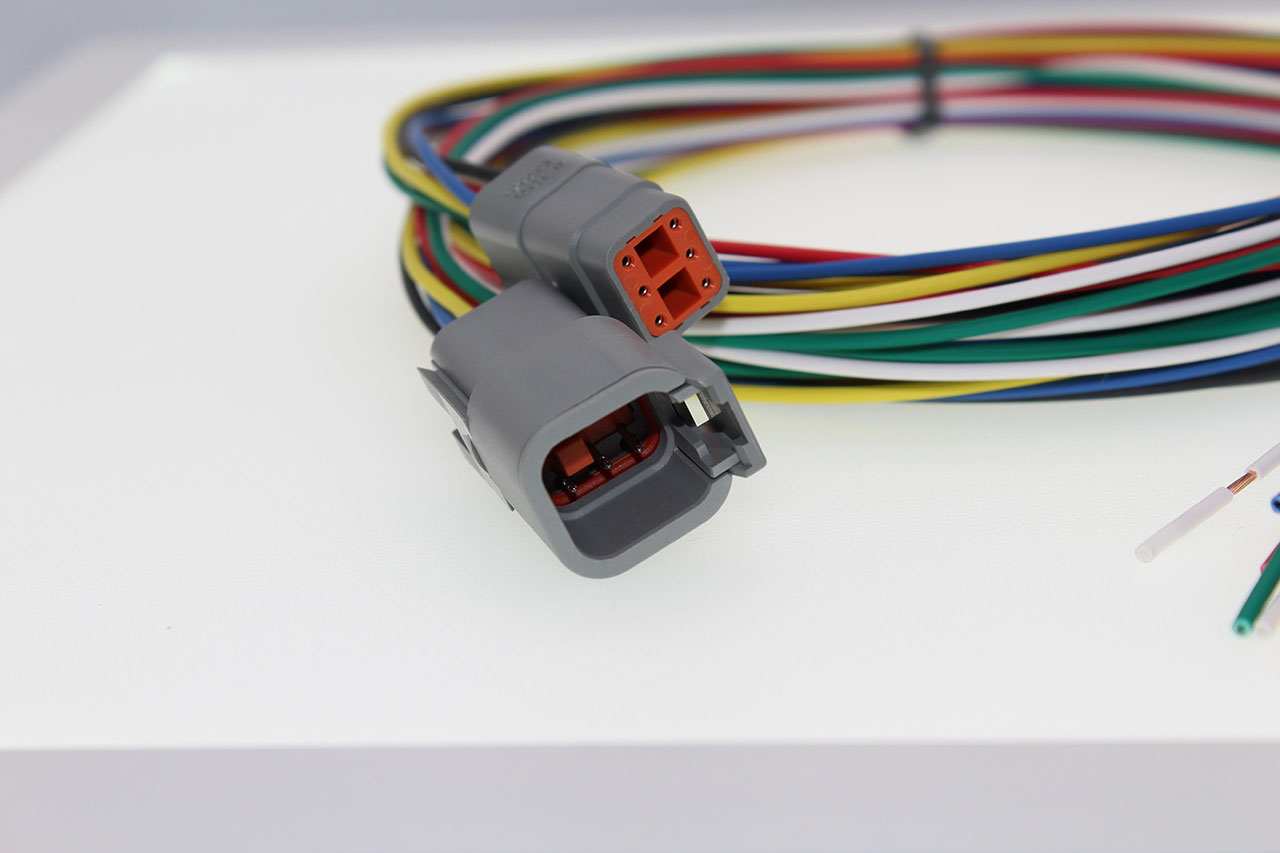 Pre-Assembled Connector Set Deutsch DTM 6 Circuit 50 Volt DC 7.5A 18 AWG TXL Automotive Wire 72"