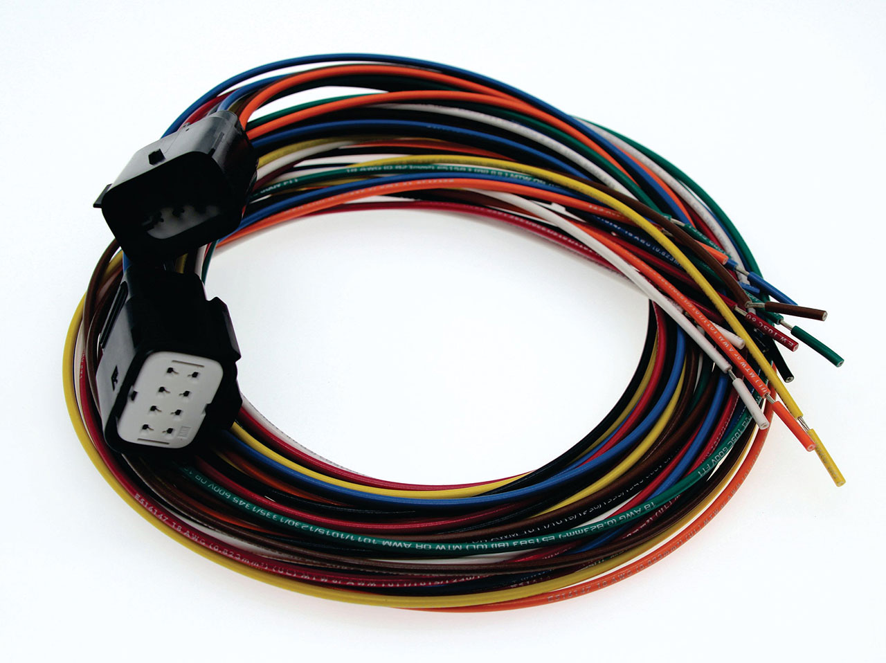 Connector Assembly Molex MX150L Weatherproof 8 Circuit 600 Volt 7A UL1015 18 AWG Wire 48"