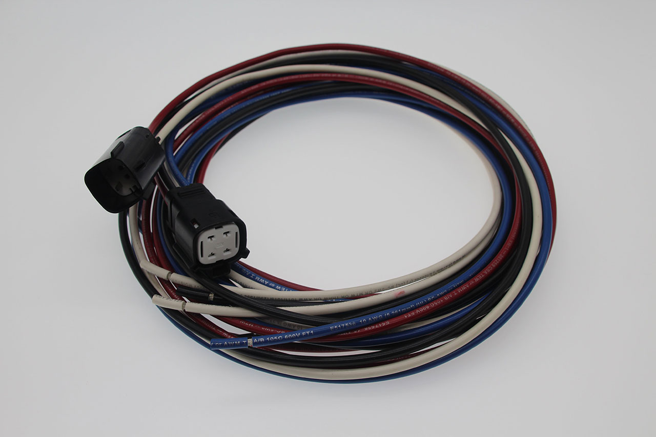 Connector Assembly Molex MX150L Weatherproof 4 Circuit 600 Volt 25A UL1015 8 AWG Wire 72"
