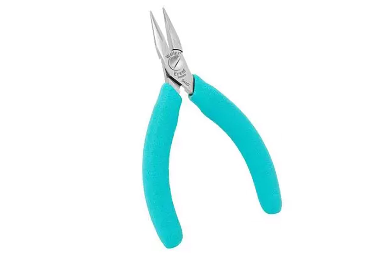 4-3/4 Inch ESD Safe Inside Serrated Jaw Chain Nose Pliers