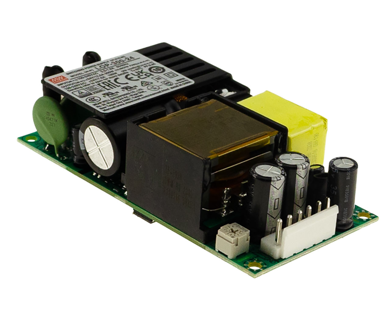 300W Low-Profile Green Medical Open Frame Power Supply 27V 6.7A Convection 11.1A with Fan