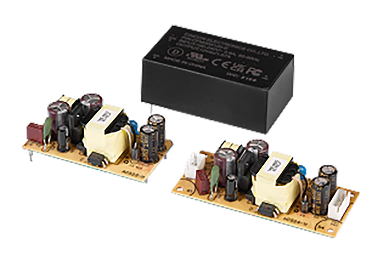 Open Frame Class 2 ITE AC-DC Power Module 12VDC 1.67A 20W PCB Mount