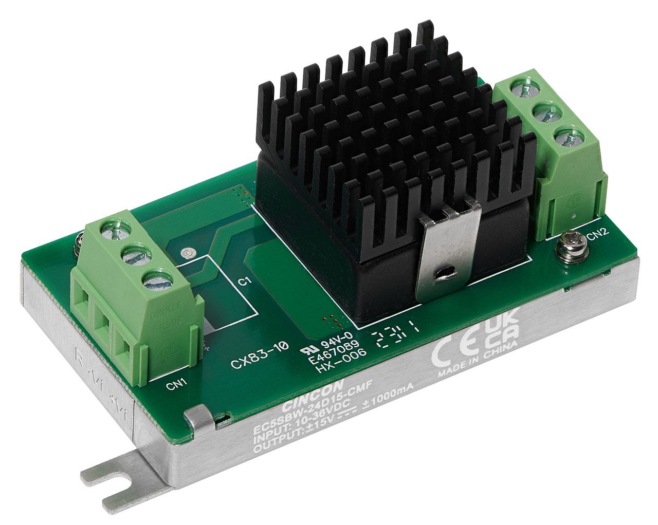 Chassis Mount Isolated DC-DC Converter Module Positive Remote On/Off Logic 30W 5V 6A 19-74Vin