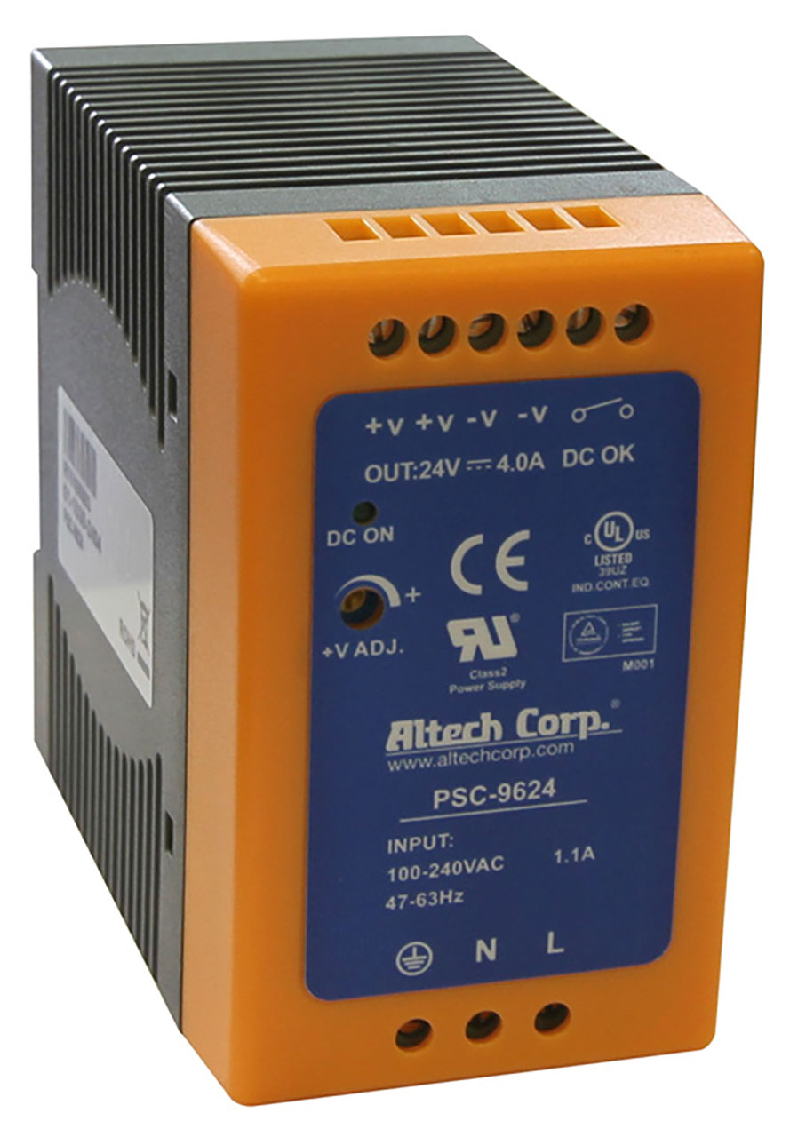 Power Supply DIN Rail 85-264VAC Input 48VDC Output 100W 2A NEC Class 2