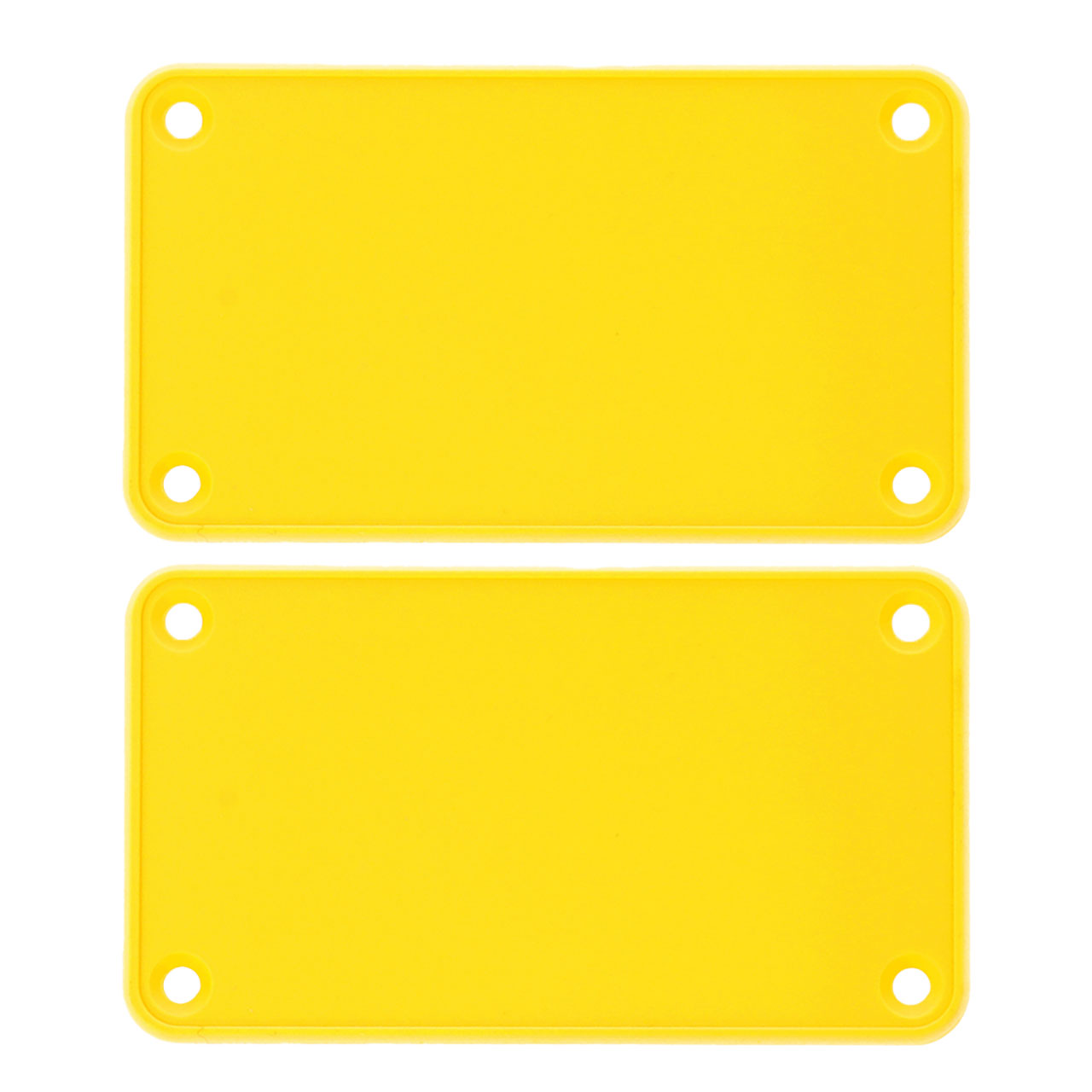 Yellow Plastic Solid Bezel for 1455K Enclosures 2/pack