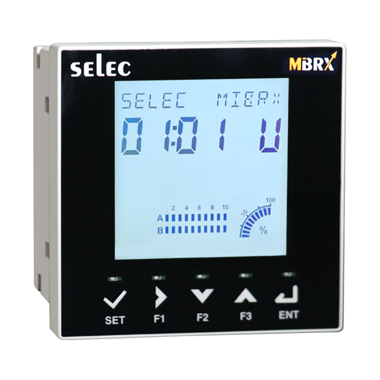 MiBRX Independent Display 96x96 - Customized 14 & 7 Segment Bar Graphs Speedometer