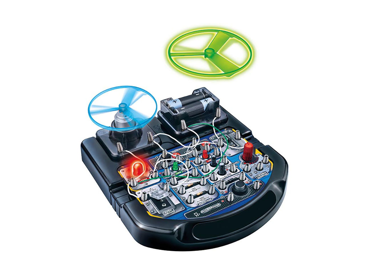 Electronic Projects Kit with 18 Experiments for LEDs, Fan and Sound