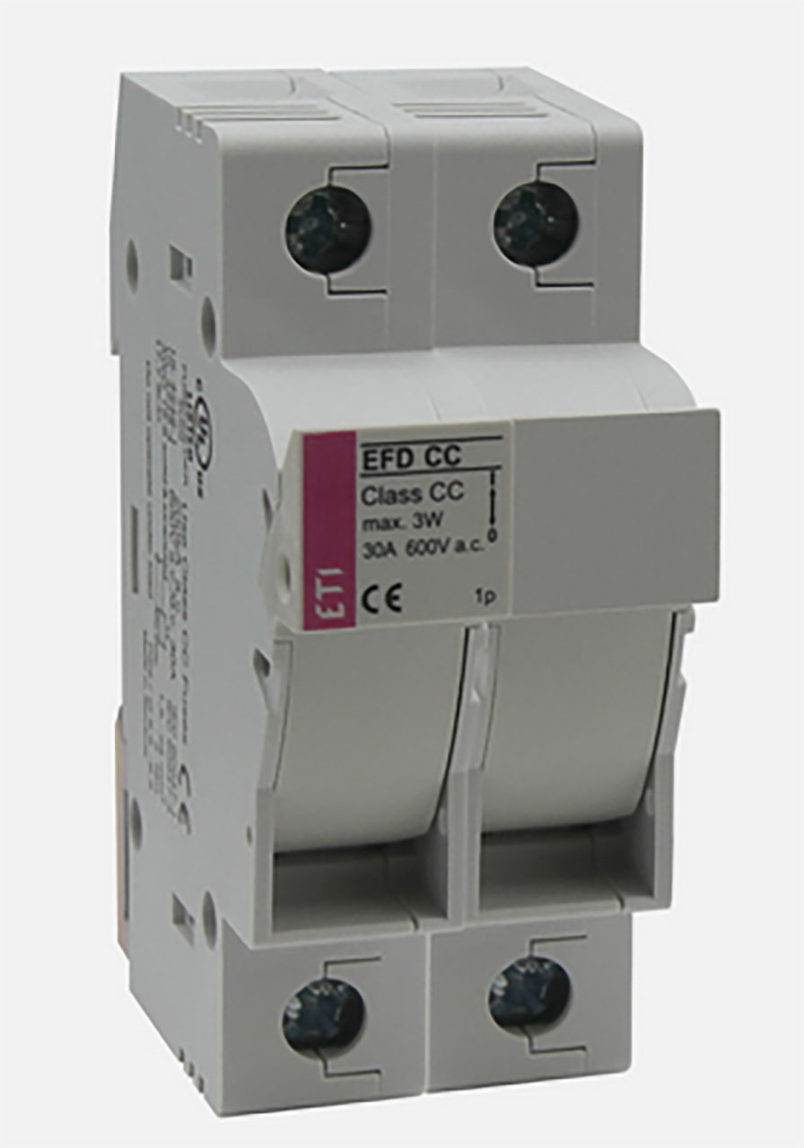 Fuse Holder DIN Rail EFD CC 30A 2p 600VAC/DC 35.0 mm 200KA UL