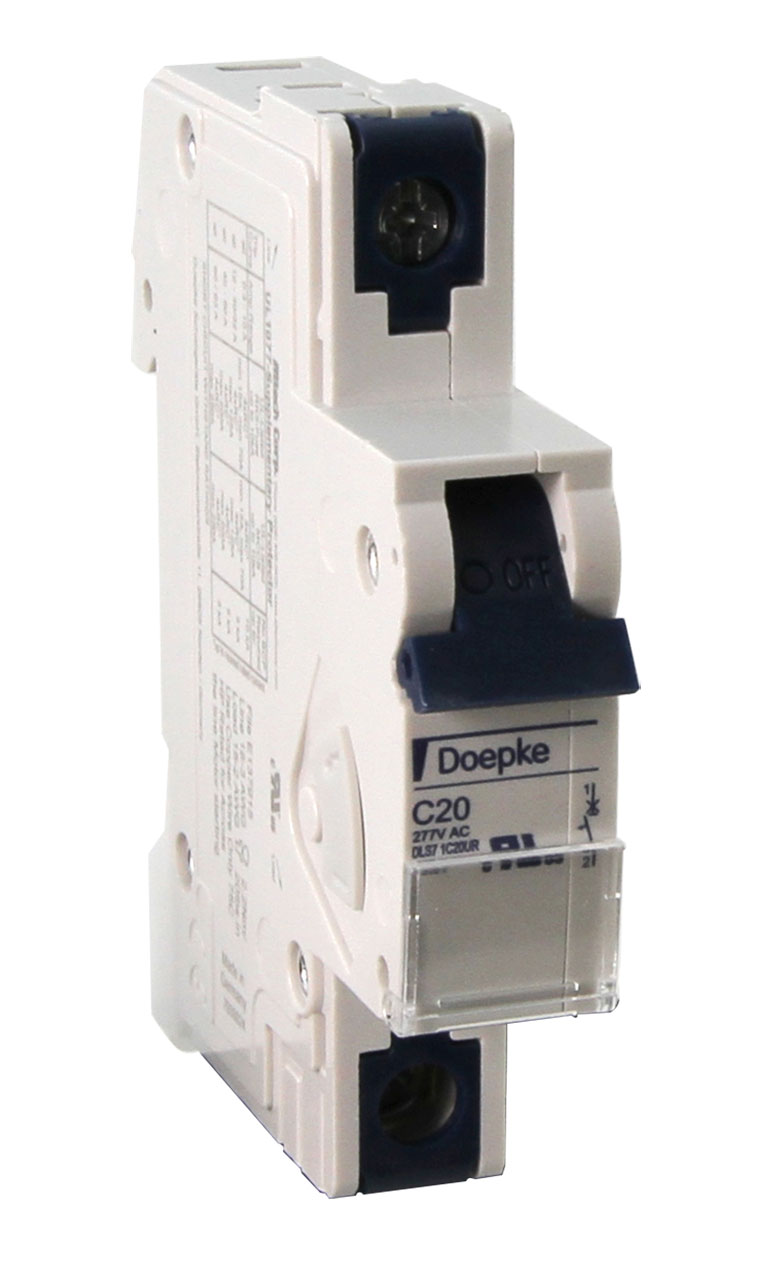 Circuit Breaker 1D2UR 2A MCB D CHAR 1 Pole 277VAC UL1077