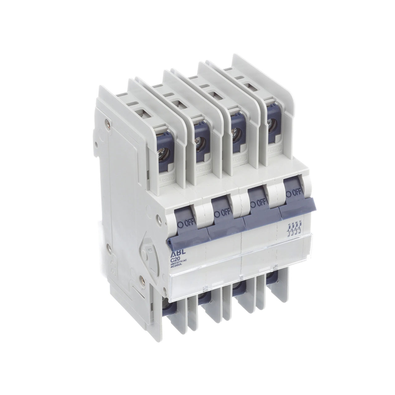 Circuit Breaker 4C20UL 20A C CHAR 4 Pole 480Y/277VAC