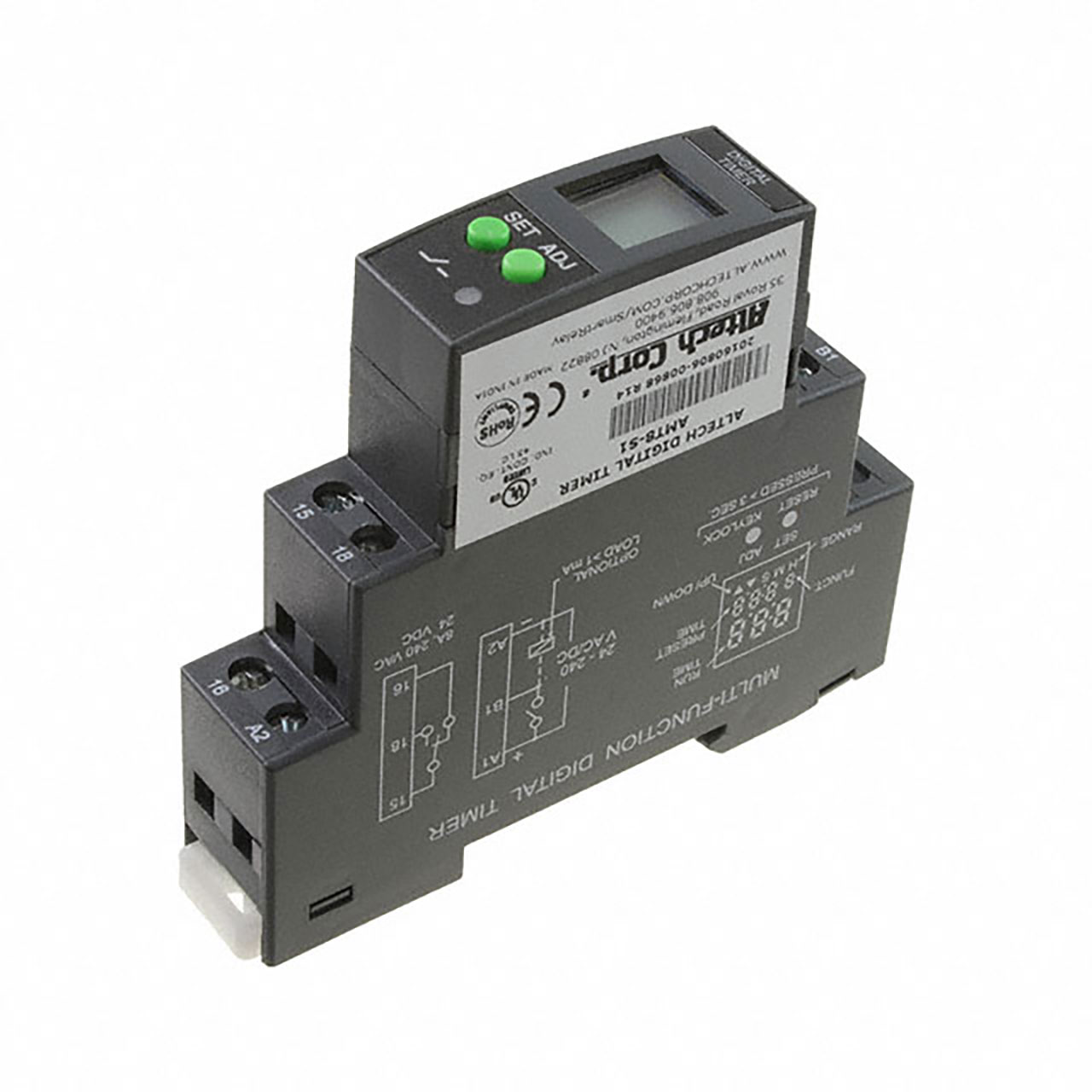 Digital Multi Timer 1 C/O 8 Functions 8A/240VAC/24VDC