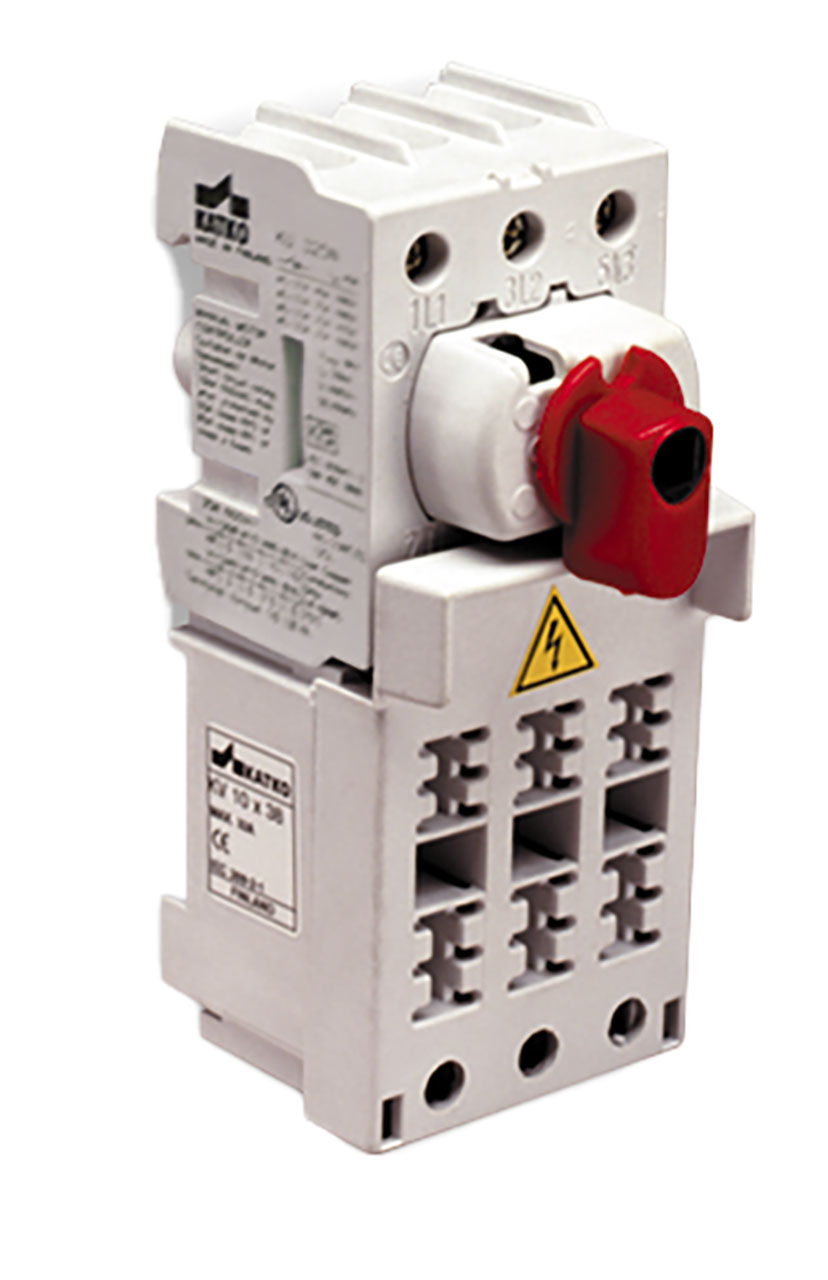 Motor Disconnect Switch 3 Pole 30A/600v w/10x38/Midget Fuse Holder