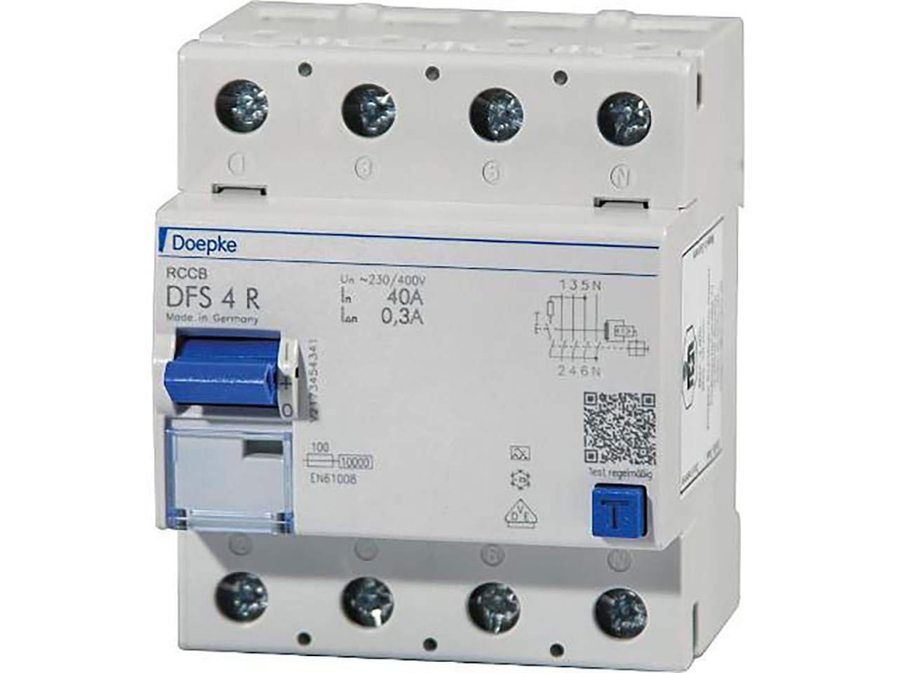 Circuit Breaker Earth Leakage CB 40A 300mA 4 Pole (Supersedes# RP4330)