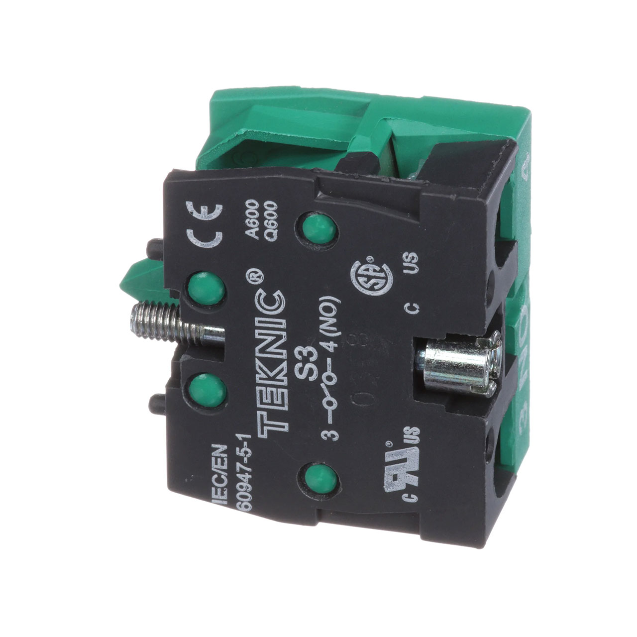 Contact Block NO Panel Mount Gold Contacts