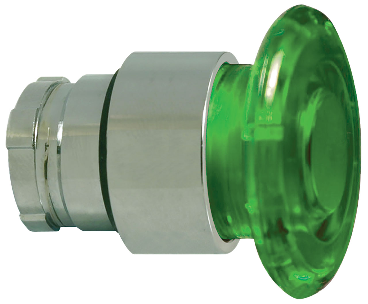 Push Button Switch Operator 22mm Green LED Illuminated Mushroom Head Momentary 230V