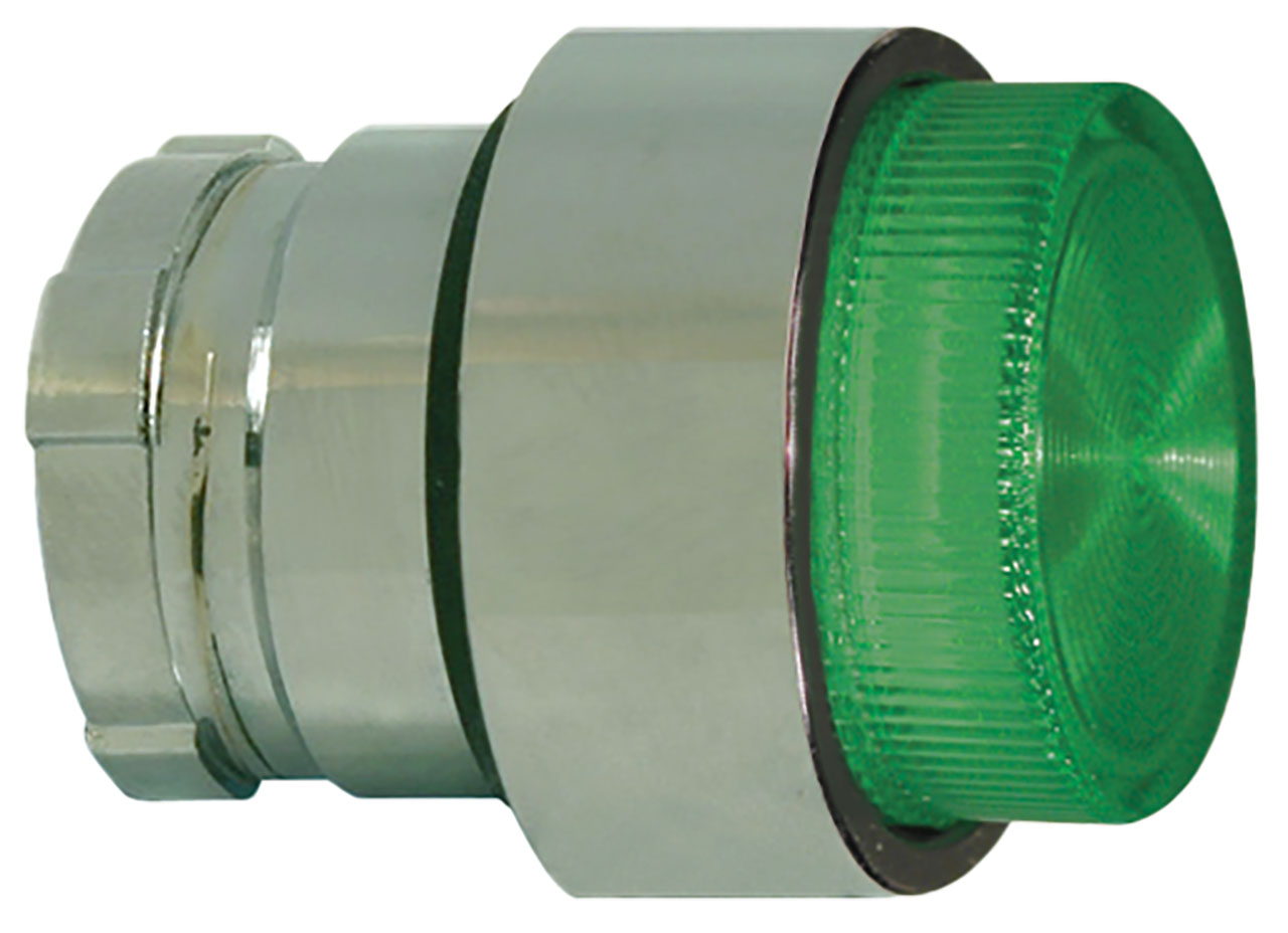 Push Button Switch Operator 22mm Green LED Illuminated Projecting Head Momentary 110V