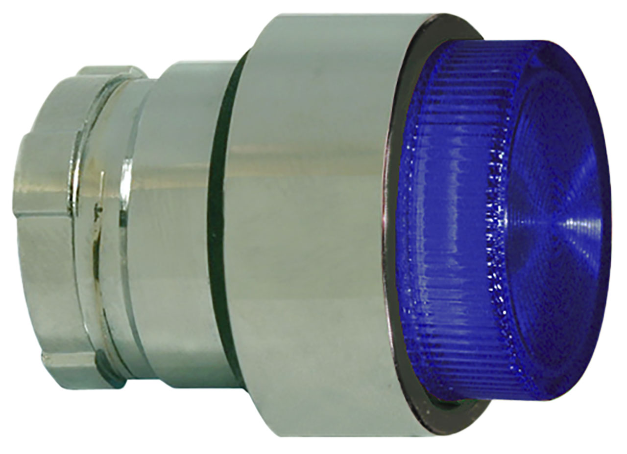 Push Button Switch Operator 22mm Blue LED Illuminated Projecting Head Momentary 24V