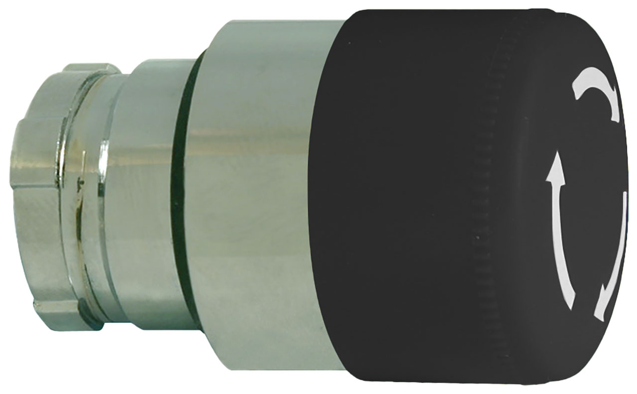 Push Button Switch Operator 22mm Black 30mm Head Latching/ArrowNon-Illuminated