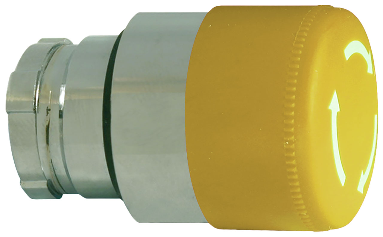 Push Button Switch Operator 22mm Yellow 30mm Head Latching/ArrowNon-Illuminated