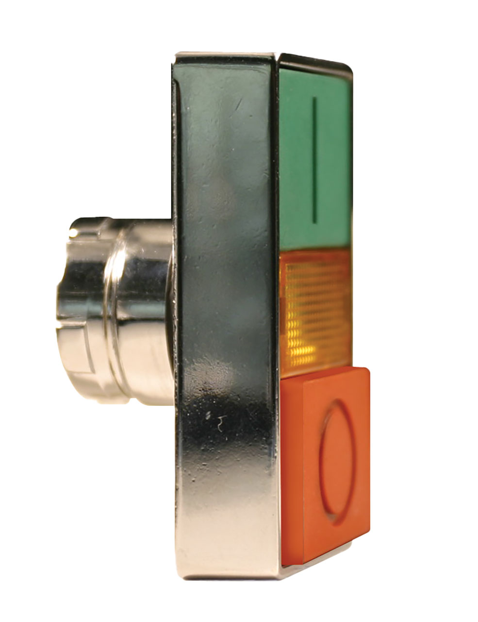 Push Button Switch Operator 22mm Red/Green Illuminated Twin Touch I-O Red Projecting Head Momentary 12V