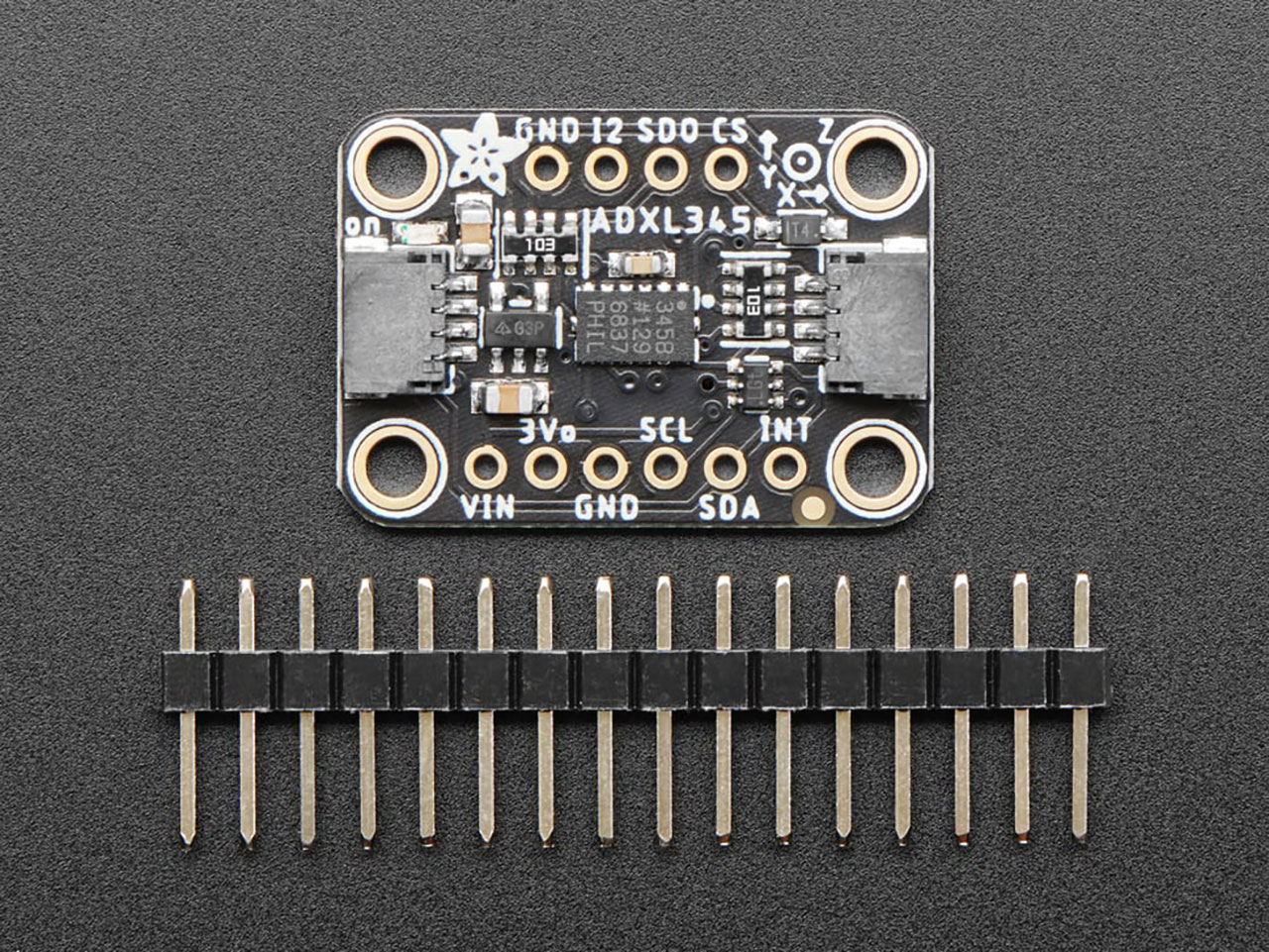 Adxl345 - Triple-Axis Accelerometer (+-2G/4G/8G/16G) with I2C/SPI - Stemma QT / Qwiic
