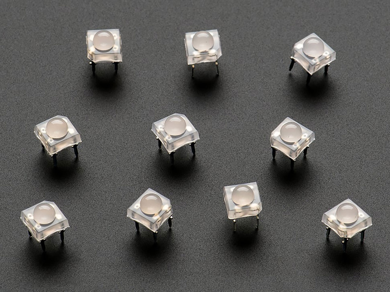 Diffused Piranha Super-Flux RGB (Tri-Color) LED (10 Pack)