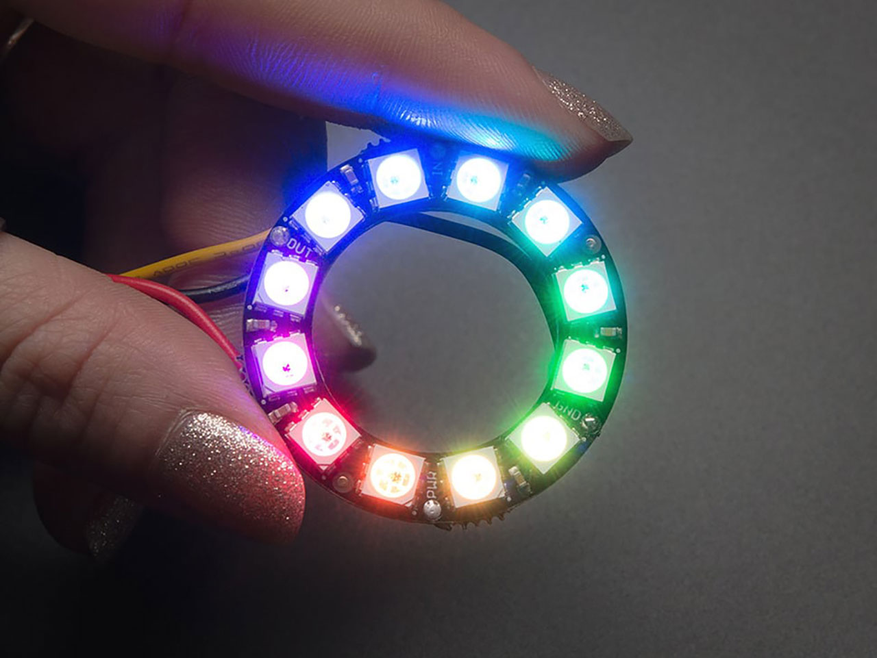 Neopixel Ring - 12 X 5050 RGB LED with Integrated Drivers
