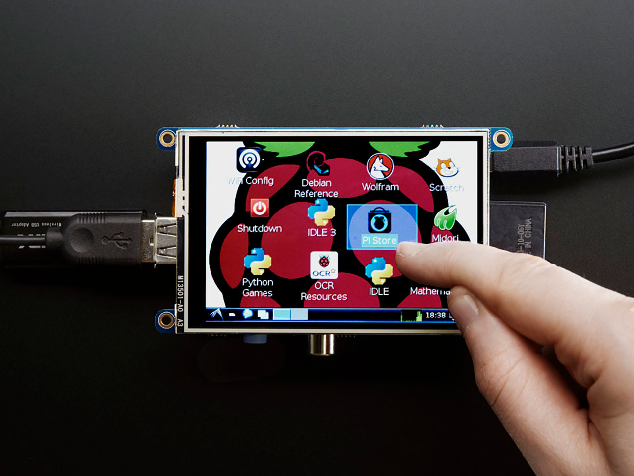 Pitft - Assembled 480X320 3.5 TFT+Touchscreen for Raspberry Pi