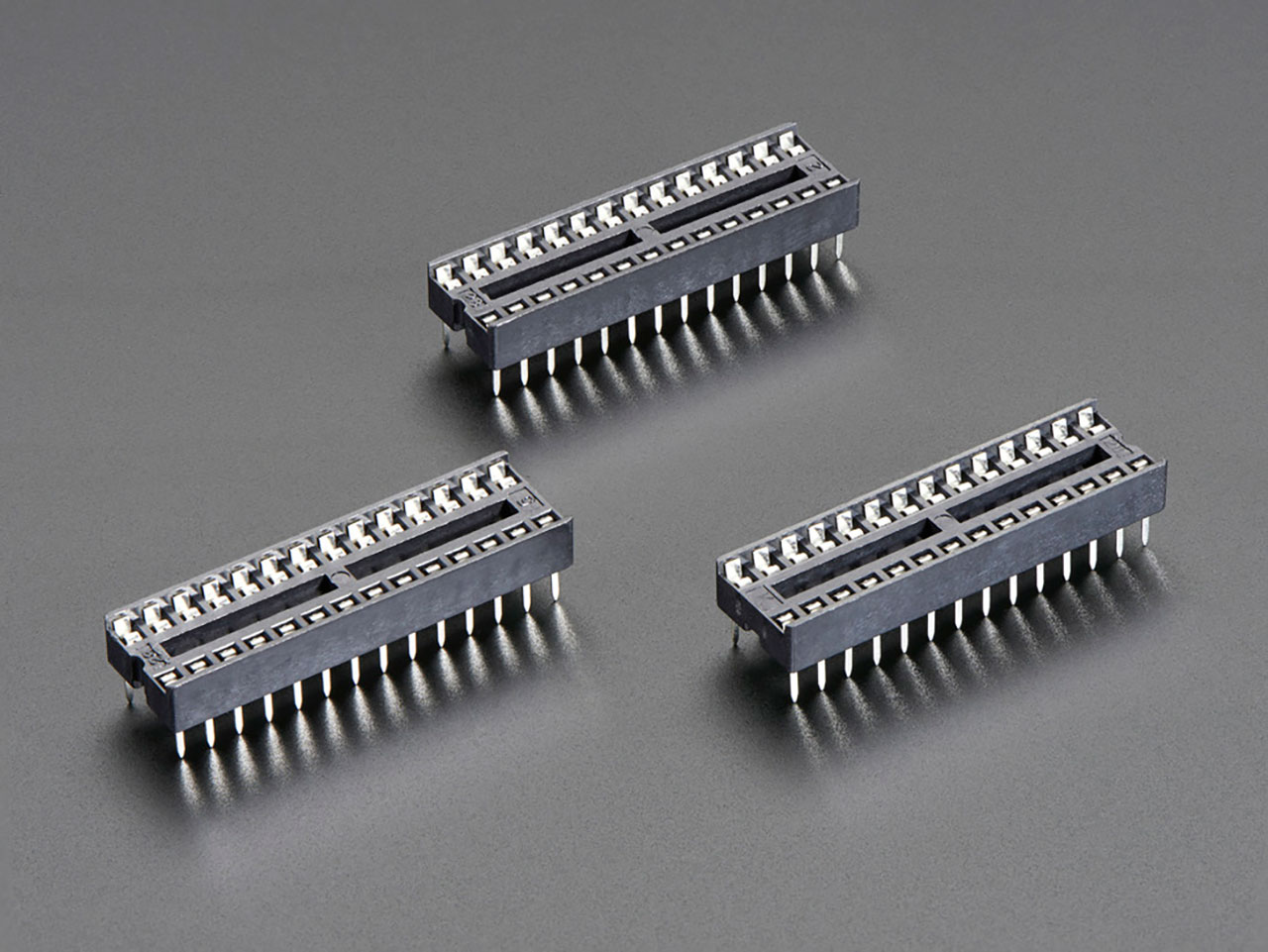 Ic Socket - for 28-Pin 0.3 Chips - Pack of 3