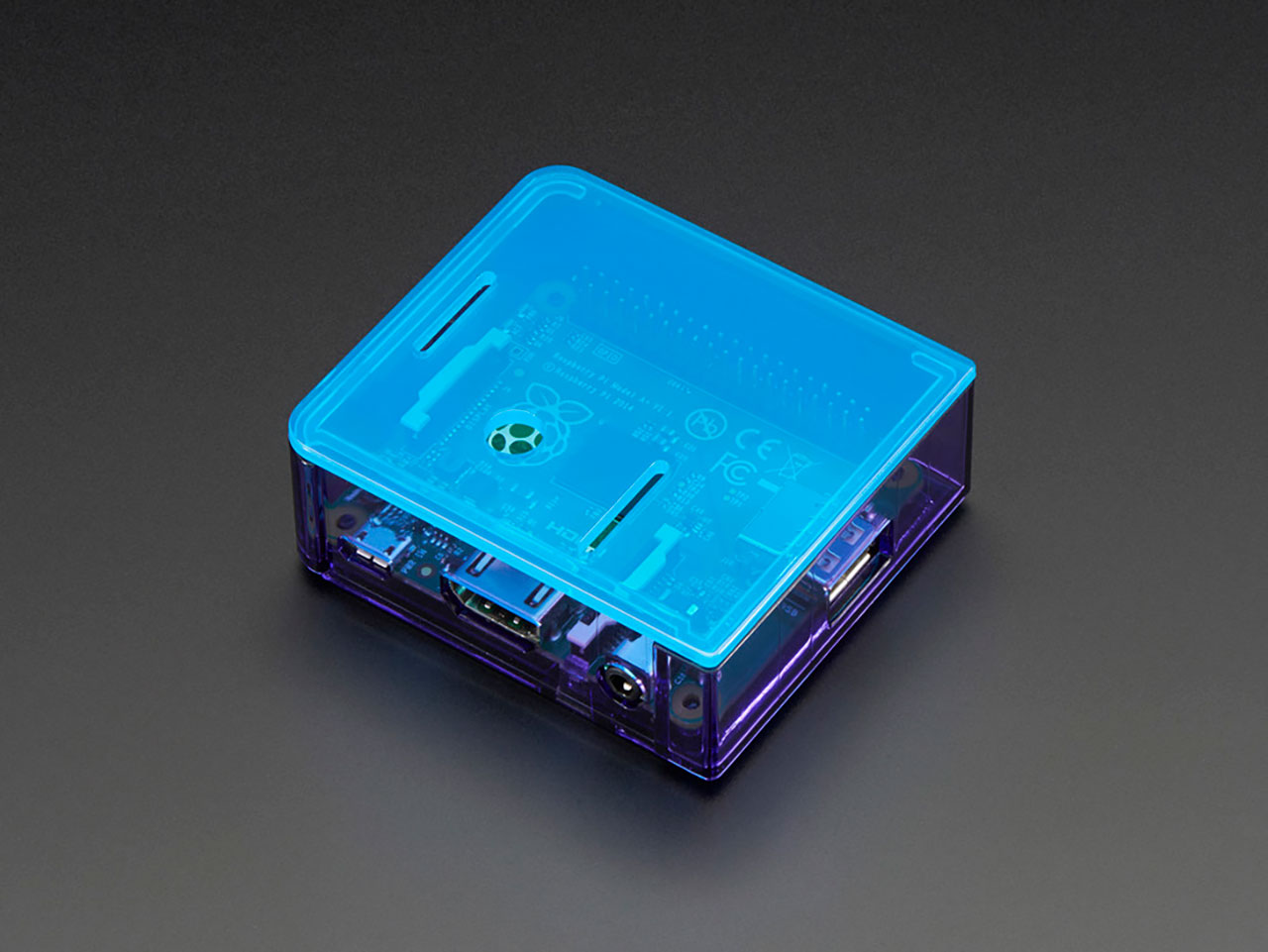 Pi Model A+ Case Base - Purple