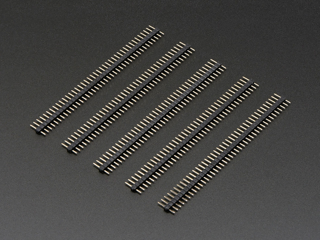 2mm Pitch 40-Pin Break-Apart Male Headers - Pack of 5