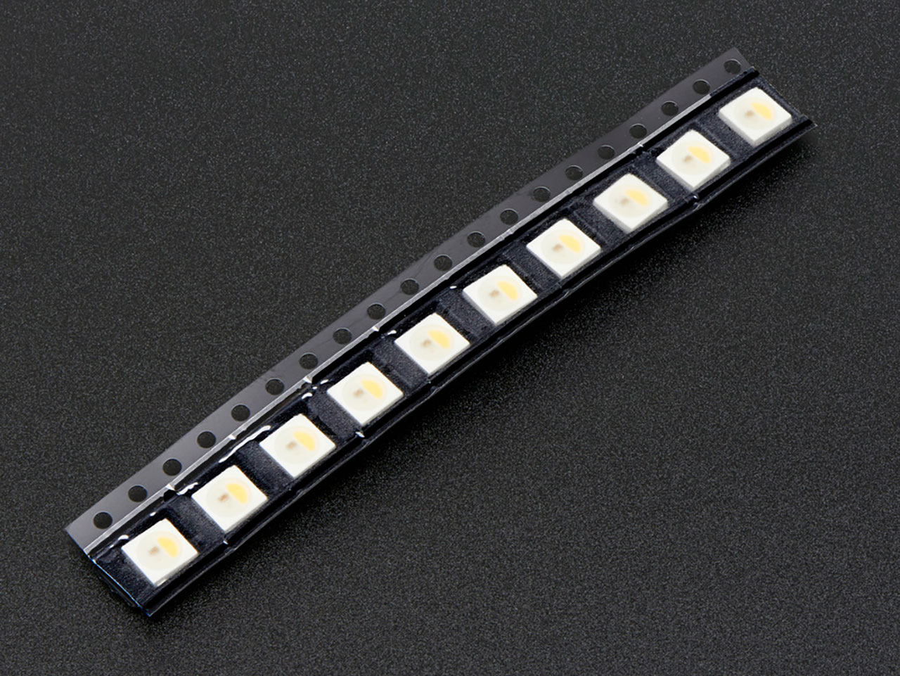 Neopixel RGBw LEDs with Integrated Driver Chip - Natural White - ~4500K - White Casing - 10 Pack
