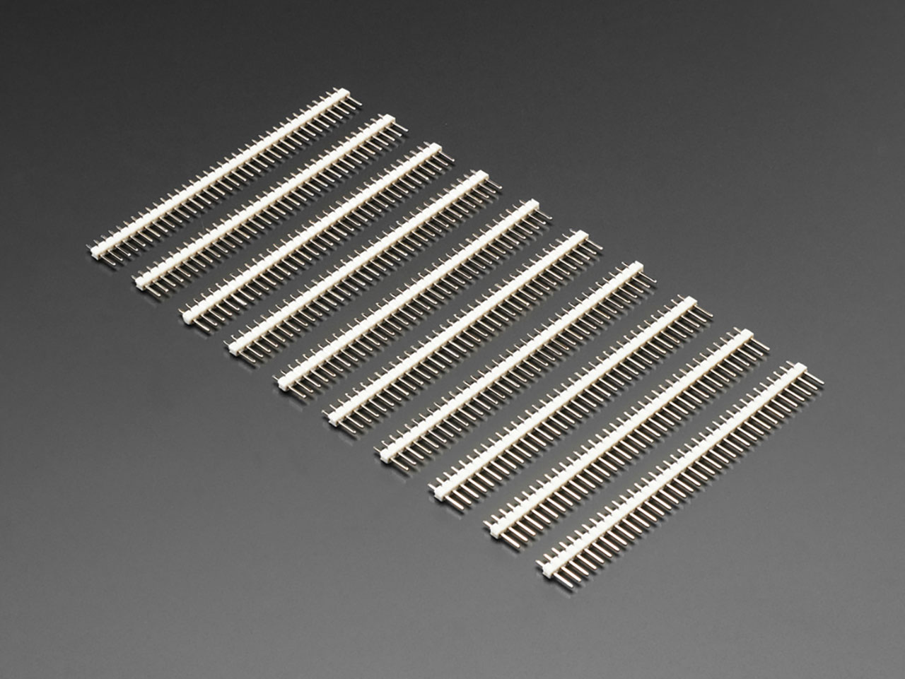 Break-Away 0.1 36-Pin Strip Male Header - White - 10 Pack